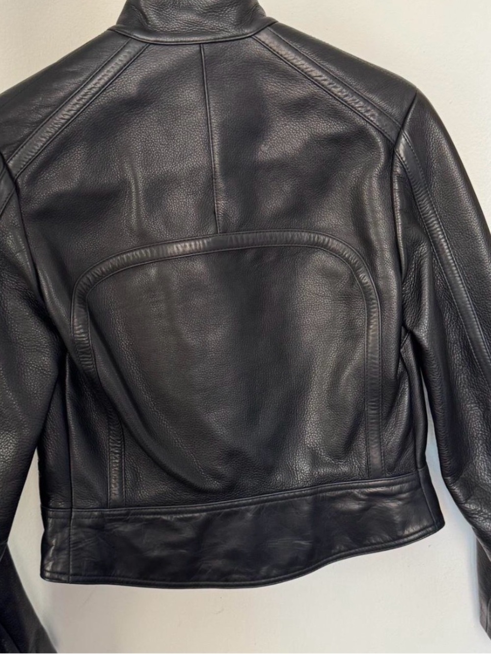 Balenciaga Black Leather Cropped Jacket - Picture 5 of 7